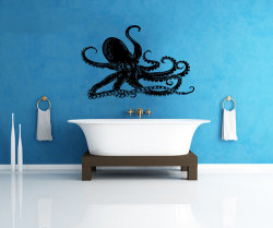 il-filo-di-arianna:  Octopus Tentacles Sprut Kraken Ocean Sea Animal Housewares Wall Vinyl Decal Art Design Interior Modern Bedroom Bathroom Decor Sticker su We Heart It. 