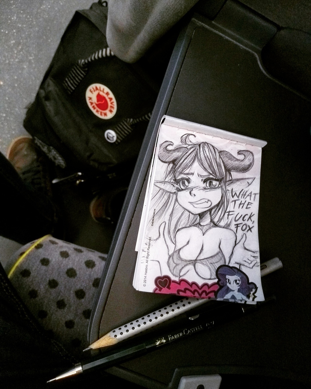 So I was taking the train back to my place when I realized that I left my sketchbook