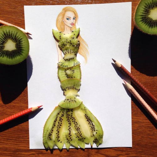 conflictingheart: Real Life Objects Used as Playful Ingredients for Fabulous Fashion Illustrations