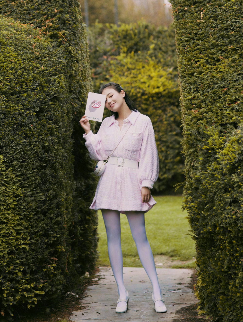 Ma Sichun  at the Chanel S/S 2019 runway show at Paris Fashion Week  