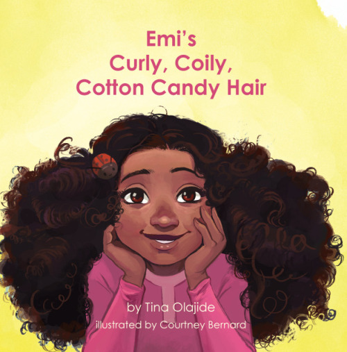 superheroesincolor:Emi’s Curly Coily, Cotton Candy Hair (2014) “Emi is a creative 7-year-old girl wi