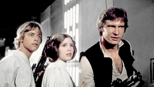 :  “I said to George, ‘Have you really thought this through? Because maybe it’s not such a great idea.’ But I had a feeling, I said,  ’You know what – if there’s a weak link, if Carrie [Fisher] or Harrison [Ford] decides they don’t