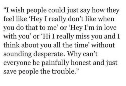 Being a brutally honest person myself and I was raised with a very blunt finnish mom I just wish more people will like this !! It&rsquo;s annoying and wastes time to just be passive and hope or sit there and complain ugh lol