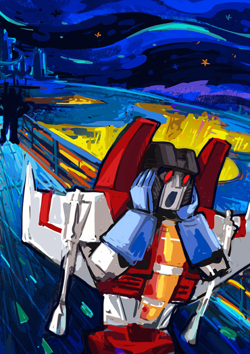 ranty9000: utility-cavities:The starScream Paintings you can hear
