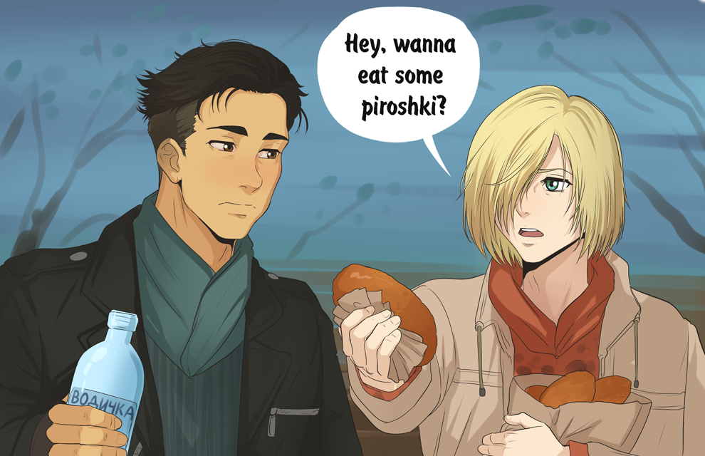 autumn-sacura:  To make up for sad picture yesterday, here is some cute Otabek and