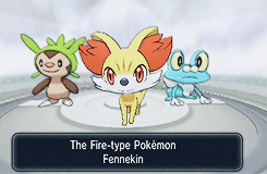keybladesoras:   Pokemon Starters in X/Y and how they’re received.  