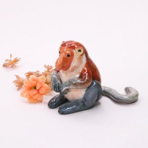 figdays:“Proboscis Monkey” Figure // VallaVicaDesign 