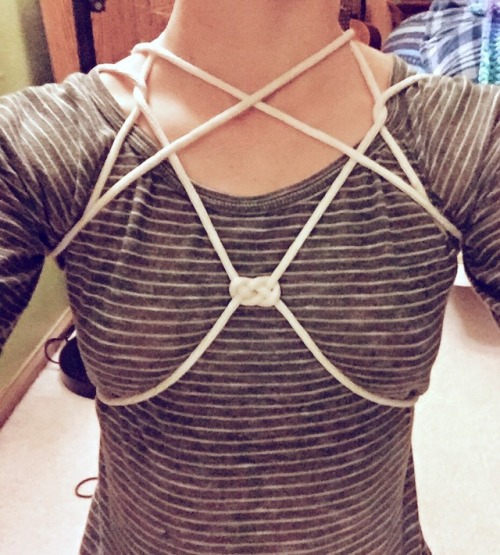 Just a little harness thing I made, starting with a double coin knot.