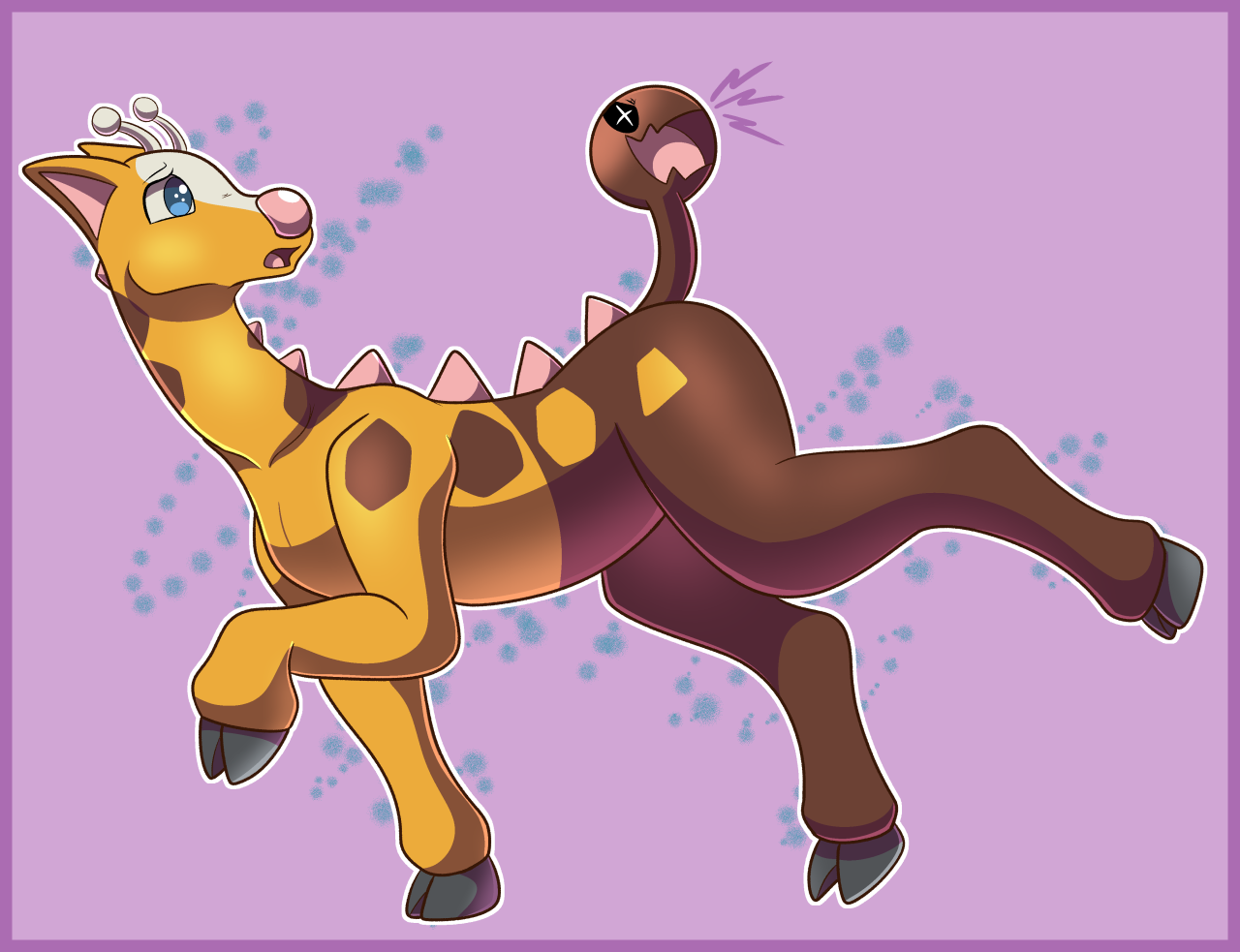 Girafarig I drew for the updated poke-rap! Please check out the video, it was a collaborative effort and was so much fun to be 