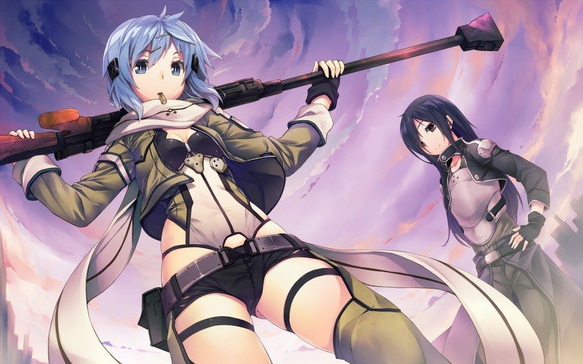 sanosuke-cero:  brianandaya:  Shinon! and then there’s trap Kirito.