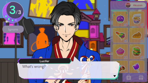 HES BACK! LUCIFER IS VISIBLE WITH HIS YUKATA ON THE HOME SCREEN!!
