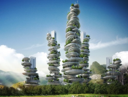 futurist-foresight:An interesting vision for vertical farming. staceythinx:Architect Vincent Cal