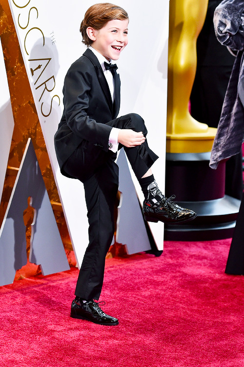 awardseason:    Jacob Tremblay attends the 88th Annual Academy Awards at Hollywood & Highland Center on February 28, 2016 in Hollywood, California.