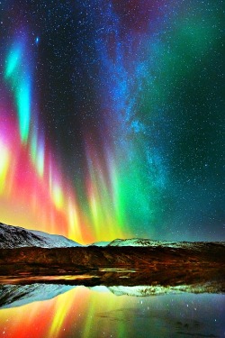 lori-rocks:   Multicolor Aurora Borealis via pinterest          