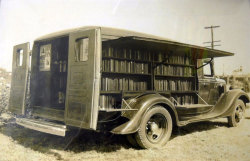 archatlas: Bookmobiles: Rare Photos Of Libraries-On-Wheels Long before Amazon, Audible, and other digital book distributors, bookmobiles were bringing literature to peoples’ doorsteps. Their mission was to provide the written word to remote villages