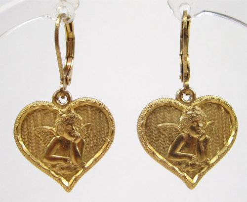 littlealienproducts:Angel Heart Earrings by sohominussoho