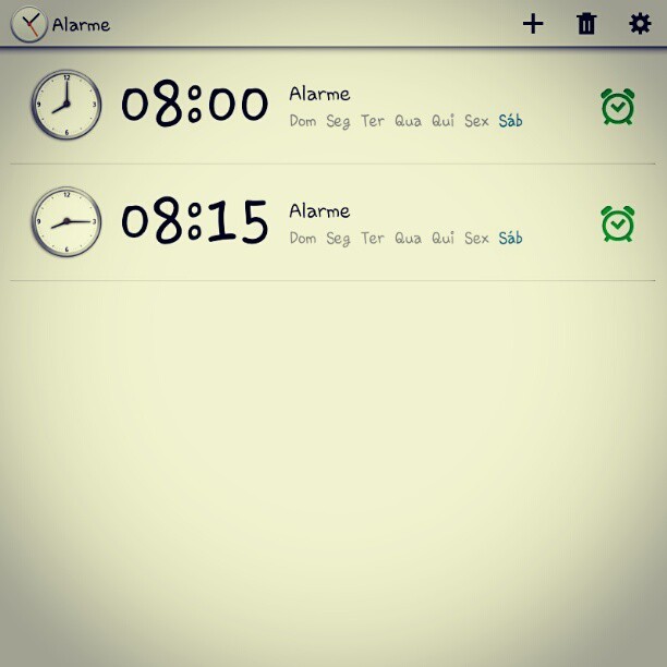 Boa sorte pra nós @cahportella #alarm #eight #clock #morning #Saturday #very #early