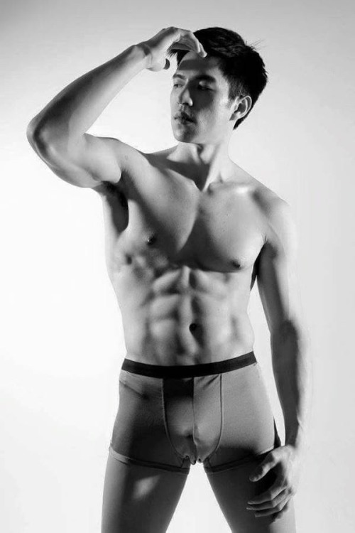 xclusiv4ejc:  Who is this #Asian #MuscularDemigod?   He is Yi Tin Chen, a 26-year-old living in Taipei. Honour as The Hottest Bean Curd Seller, a promotional model, a muscle worshipper, a dog lover and good connection with babies.  What more could you