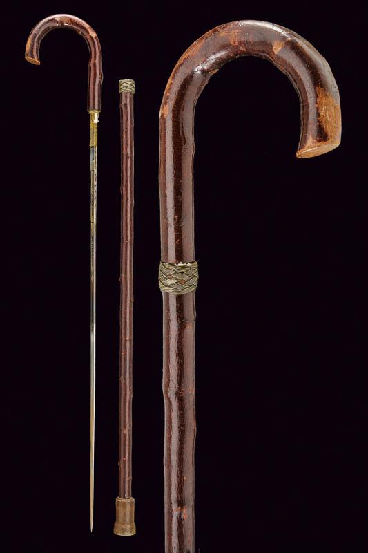 Toledo, Spain Walking Stick With Sword Auction