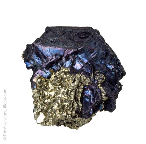 CovelliteMany copper minerals are a bright blue or green (see http://on.fb.me/1CbfPFa), but the dark