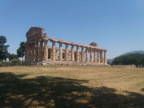 ancientgreecebuildings: PaestumTemple of Athena, built around 500 BCEPaestum, July 26, 2019
