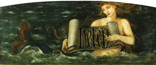 Helen, a Mermaid by Edward Burne-Jones, circa 1880.