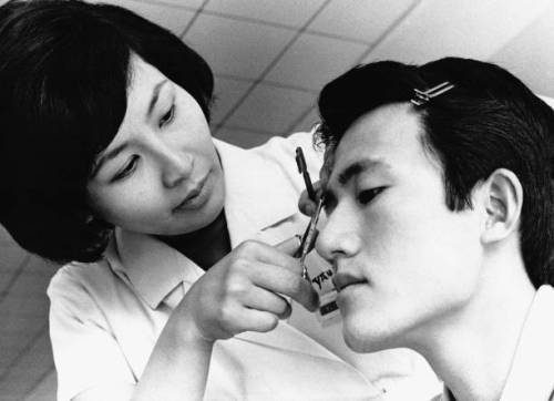 aozoramusume: Men’s Beauty School, Japan. 1960s Photographer Hans Silvester