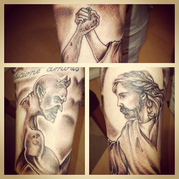 good vs evil in Tattoos  Search in 13M Tattoos Now  Tattoodo