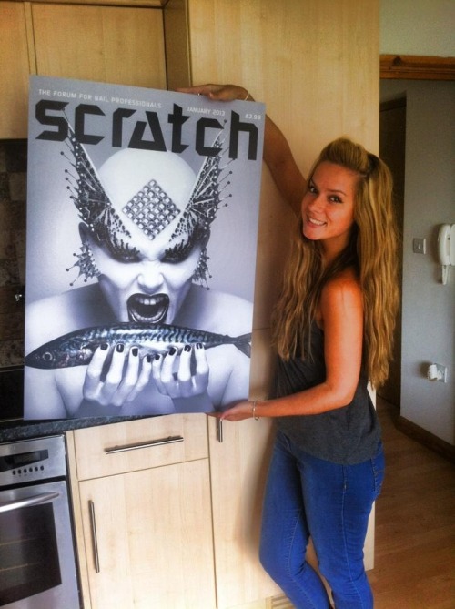 Look what Scratch Magazine sent me today! It’s my makeup work that graced their front cover January just gone! I love this, it’s going up on my wall.