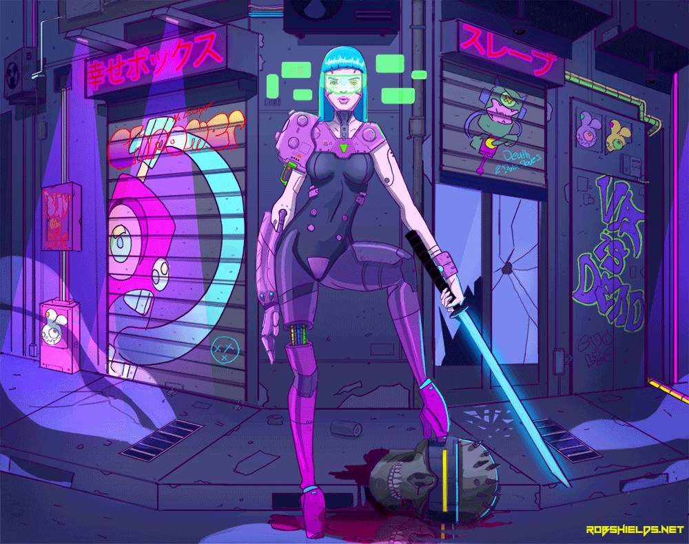sinnephi: coolpops:  Gif Art Time:  Rob Shields // Follow Artist on Tumblr // Twitter