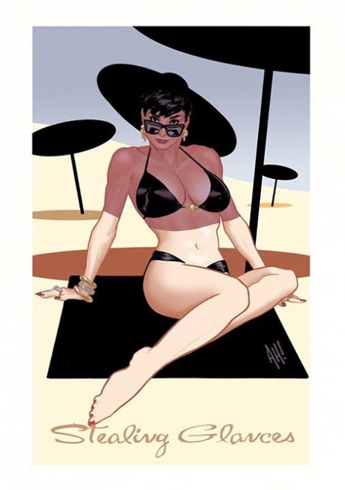 Artist Adam Hughes for Lake Como Comic Art Festival 2018