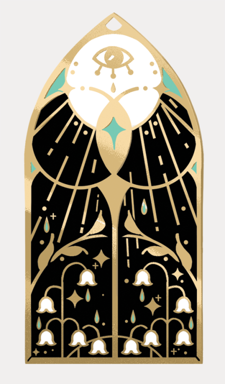 p-kom - I’ve been dying to make stained-glass inspired enamel pins...