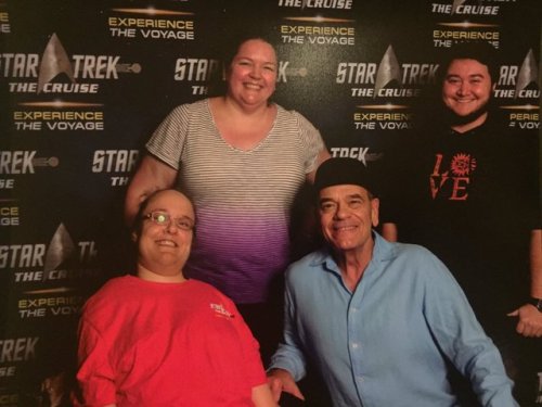 I may have gone on the Star Trek cruise last week.I may have put on my lucky red lipstick for Jonath