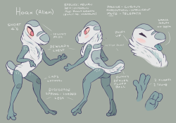 dibleton:I made an alien character that I’m already pretty damn fond of~  Really neat design and also A  junk!