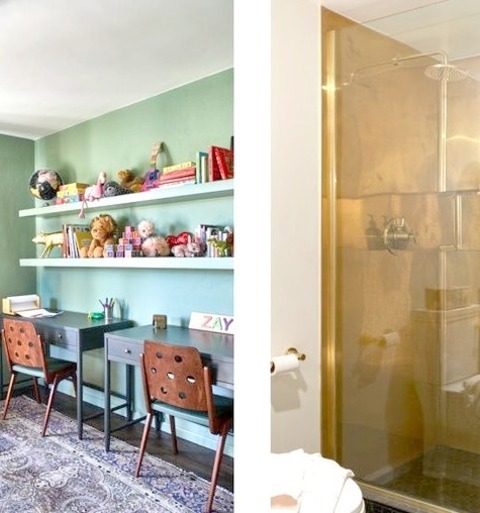 Kids Room Los Angeles Kids' Room: Idea For A Medium-sized Mediterranean Kids' Room With Green Walls And