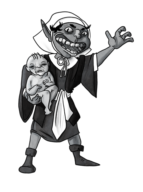 This goblin cleric is an unnamed scrapped pathfinders character-We had too many healers in our group