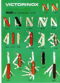 approvedgearnstuff:  Love vintage ads - not to mention knife ads. sakitup:  1980 Victorinox Ad  