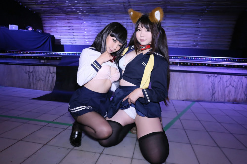 Cute Cosplay GIrl Higurashi Rin & Higurashi Ran (Kitsune-Chan 2) 1-5