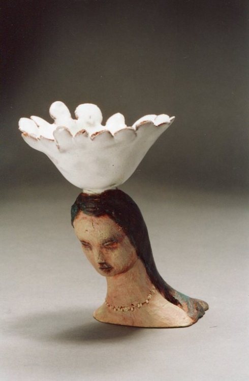 wike-wabbits:Ceramic heads by Bonnie Marie Smith