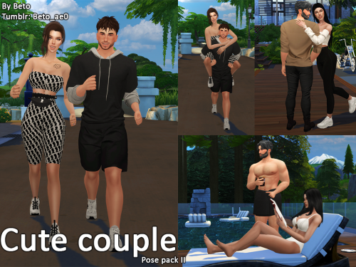 beto-ae0: Cute couple II (Pose pack) Couple poses, I hope you like them- Includes 4 poses- Custom t