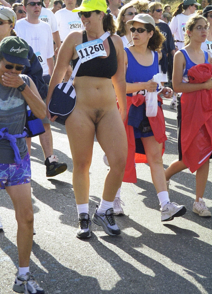 Street hairy jealous model