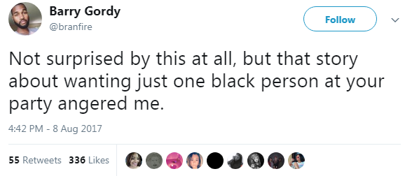 lagonegirl:   That one black person is probably suffering. Poor soul.   