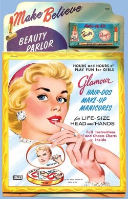 Vintagetoyarchive:  Lowe: 1959 Make Believe Beauty Parlor Kit 