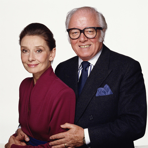 Audrey Hepburn with Richard Attenborough 1966 &amp; 1990