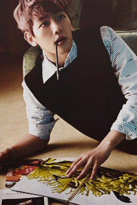 obaekhyun:  baekhyun for singles magazine   