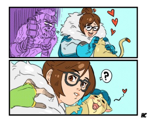 raeandworld:  lolmonade:  By HOTCOMICS_2     @amexm99 I’m totally Mei in this comic bites the dust!