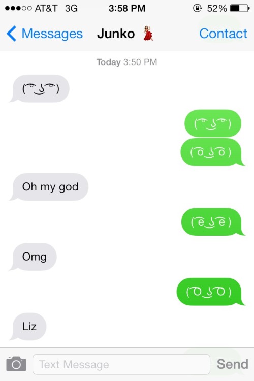 spoopy-oreos:this is like 90% of how I communicate with my best friend
