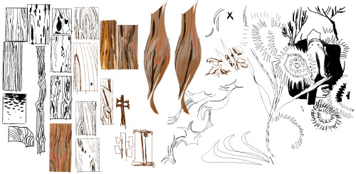 mmcoconut:Some development for a project.Something about a boy traveling through the forest and litt