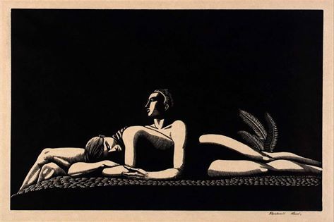 snowce:  Rockwell Kent, The Lovers, 1928