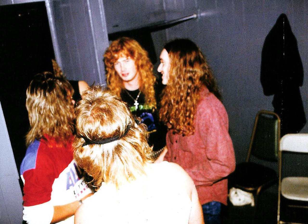 the-metallica-club:  Megadeth supported King Diamond in The Stone club . On the photo